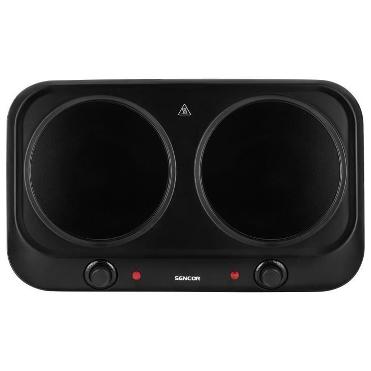 Plaque de cuisson infrarouge - SENCOR - SCP 2263BK - 2400 W - 2 foyers - Noir