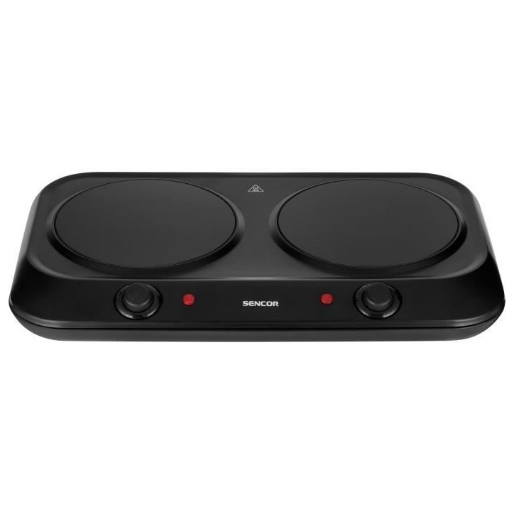 Plaque de cuisson infrarouge - SENCOR - SCP 2263BK - 2400 W - 2 foyers - Noir