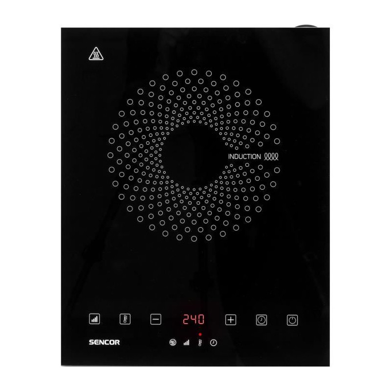 Plaque de cuisson a induction - SENCOR - SCP 3601GY - 2000 W - 1 foyer Plaque de cuisson a induction - SENCOR - SCP 3601GY - 2000 W - 1 foyer