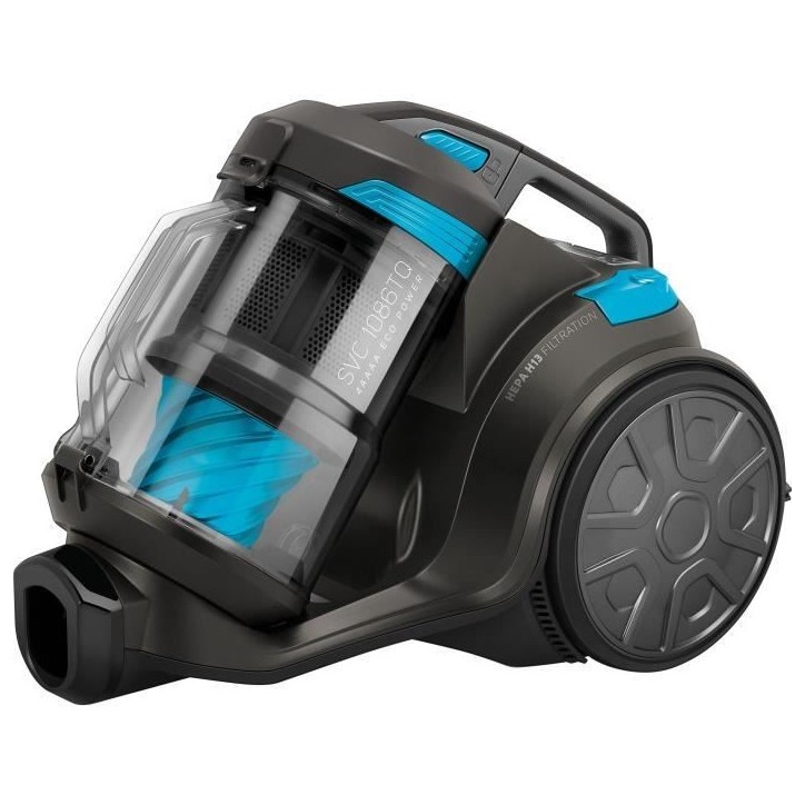 Aspirateur traineau sans sac - SENCOR SVC 1086TQ - 700 W - 78 dB - 3,5 L - Noir / Bleu