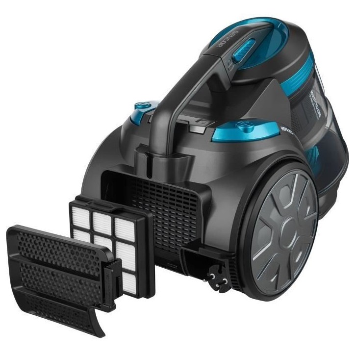 Aspirateur traineau sans sac - SENCOR SVC 1086TQ - 700 W - 78 dB - 3,5 L - Noir / Bleu