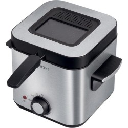 Friteuse - SENCOR - SFR 6200SS - 900 W - 1,5 L - Noir / Acier inoxydab