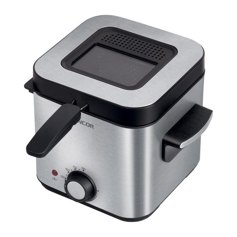 Friteuse - SENCOR - SFR 6200SS - 900 W - 1,5 L - Noir / Acier inoxydab Friteuse - SENCOR - SFR 6200SS - 900 W - 1,5 L - Noir / Acier inoxydab