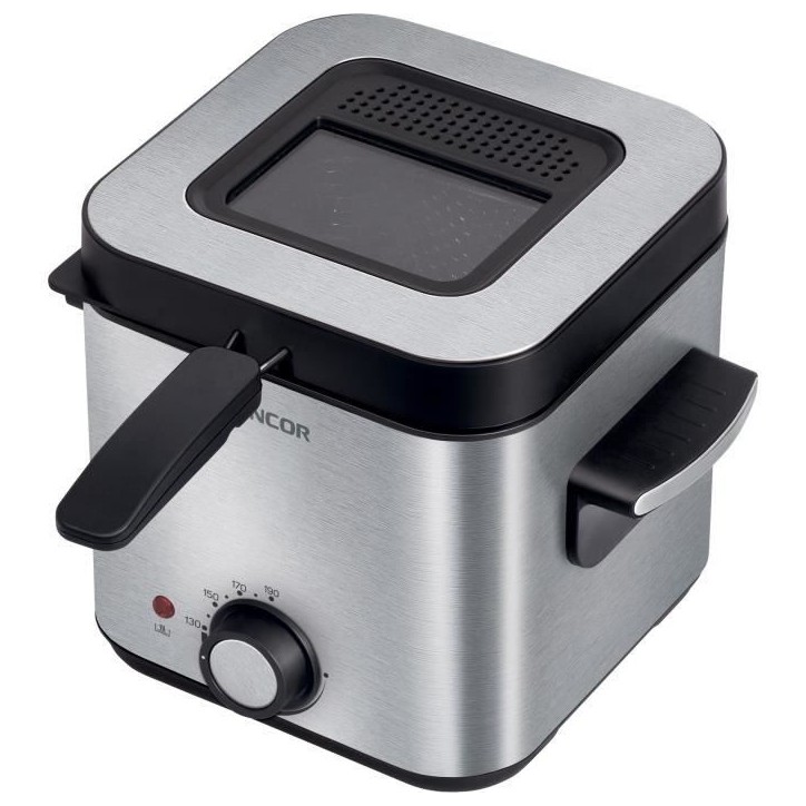Friteuse - SENCOR - SFR 6200SS - 900 W - 1,5 L - Noir / Acier inoxydable