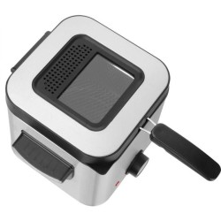 Friteuse - SENCOR - SFR 6200SS - 900 W - 1,5 L - Noir / Acier inoxydab