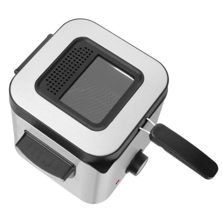 Friteuse - SENCOR - SFR 6200SS - 900 W - 1,5 L - Noir / Acier inoxydable
