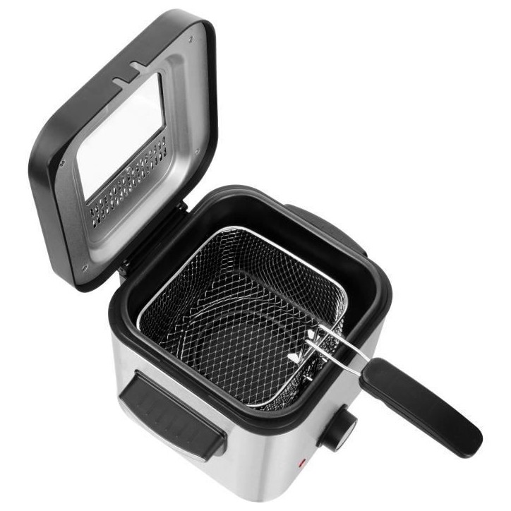 Friteuse - SENCOR - SFR 6200SS - 900 W - 1,5 L - Noir / Acier inoxydable