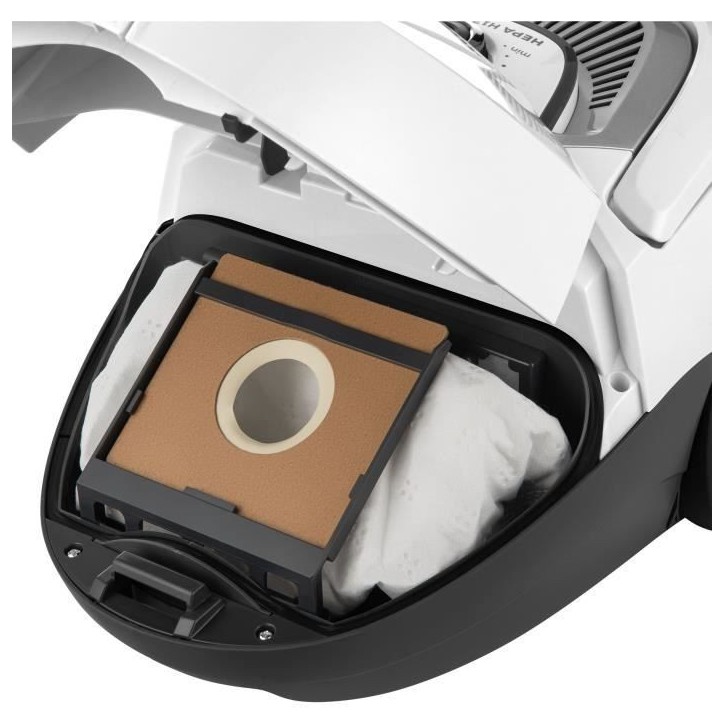 Aspirateur traîneau avec sac - SENCOR - SVC 5500WH - Moteur ECO 700 W - 75 dBA - 2 L - Filtre HEPA H13 - Blanc