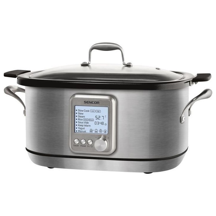 Mijoteuse - SENCOR - SPR 7200SS - 1250 W - 7 L - Argent Mijoteuse - SENCOR - SPR 7200SS - 1250 W - 7 L - Argent