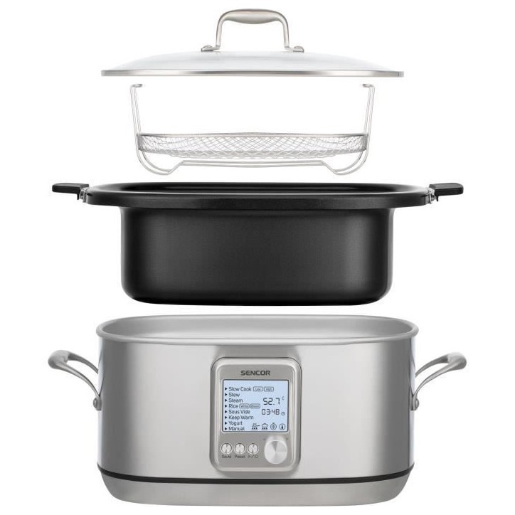 Mijoteuse - SENCOR - SPR 7200SS - 1250 W - 7 L - Argent Mijoteuse - SENCOR - SPR 7200SS - 1250 W - 7 L - Argent