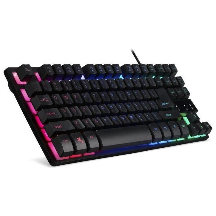 Clavier gaming - ACER - GP.KBD11.01W - AZERTY - Rétro-éclairage RGB - Membrane TKL 80% Clavier gaming - ACER - GP.KBD11.01W - AZERTY - Rétro-éclairage RGB - Membrane TKL 80%