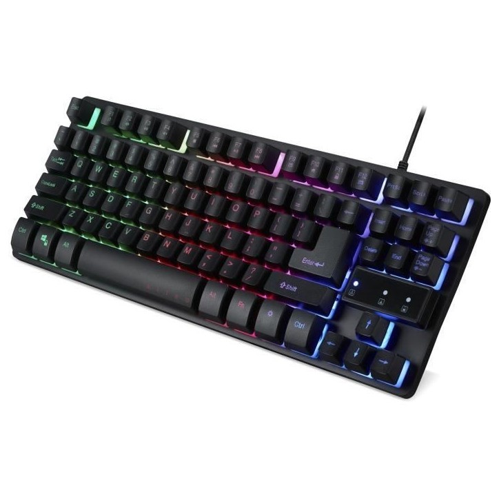 Clavier gaming - ACER - GP.KBD11.01W - AZERTY - Rétro-éclairage RGB - Membrane TKL 80% Clavier gaming - ACER - GP.KBD11.01W - AZERTY - Rétro-éclairage RGB - Membrane TKL 80%