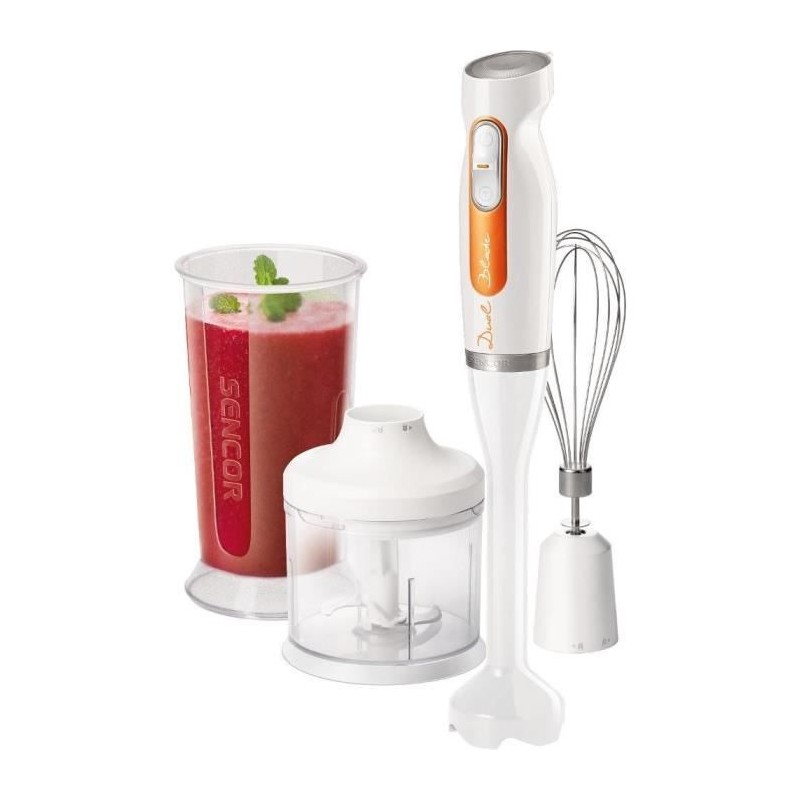 Mixeur a Main SENCOR SHB 4260WH-EUE3 avec Hachoir et Fouet - Blanc Mixeur a Main SENCOR SHB 4260WH-EUE3 avec Hachoir et Fouet - Blanc