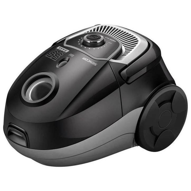 Aspirateur traîneau avec sac - SENCOR - SVC 5501BK - Moteur ECO 700 W - 75 dBA - 2 L - Filtre HEPA H13 - Noir