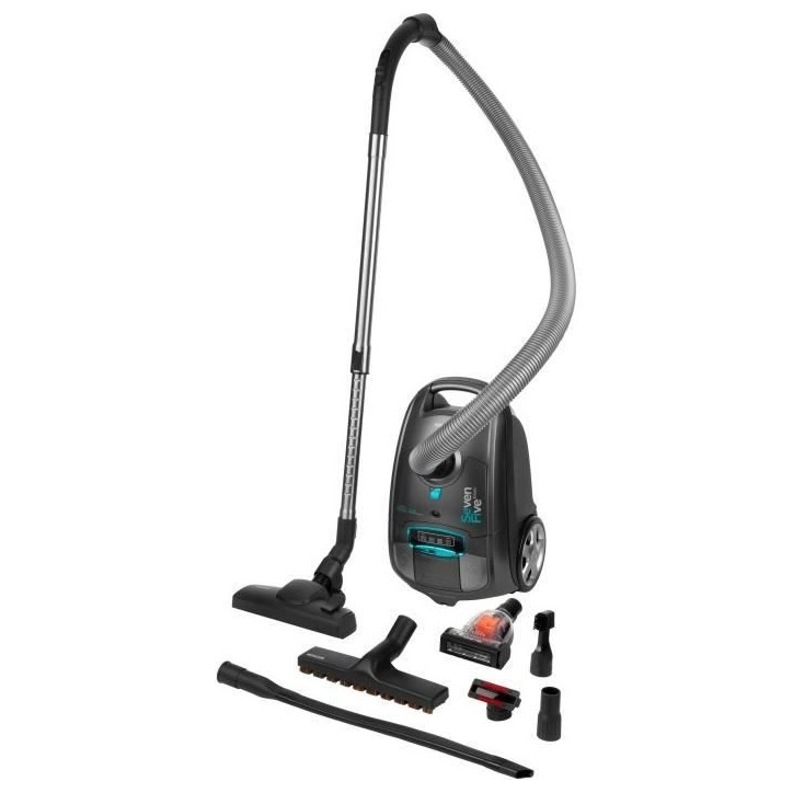 Aspirateur traineau avec sac - SENCOR - SVC 7550TI - 75 dB - 3,5 L - Gris