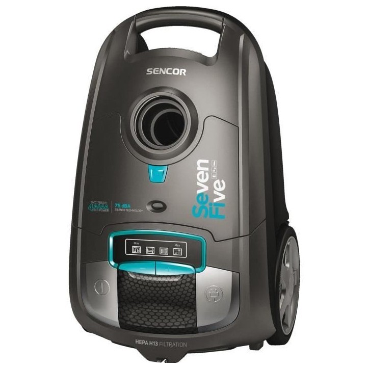 Aspirateur traineau avec sac - SENCOR - SVC 7550TI - 75 dB - 3,5 L - Gris