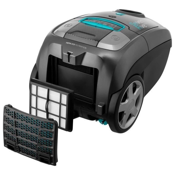 Aspirateur traineau avec sac - SENCOR - SVC 7550TI - 75 dB - 3,5 L - Gris