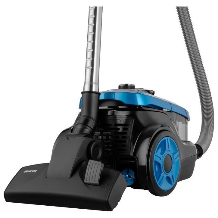 Aspirateur traineau sans sac - SENCOR - SVC-1035TQ - 750 W - 75 dB - 1 L - Noir / Bleu Aspirateur traineau sans sac - SENCOR - SVC-1035TQ - 750 W - 75 dB - 1 L - Noir / Bleu