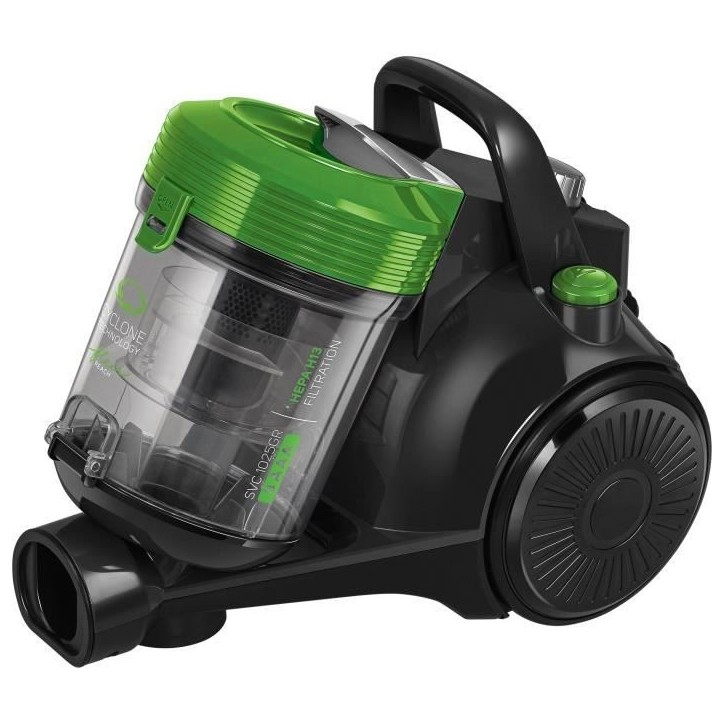 Aspirateur traineau sans sac - SENCOR SVC 1025GR - 700 W - 78 dB - 2 L - Noir / Vert