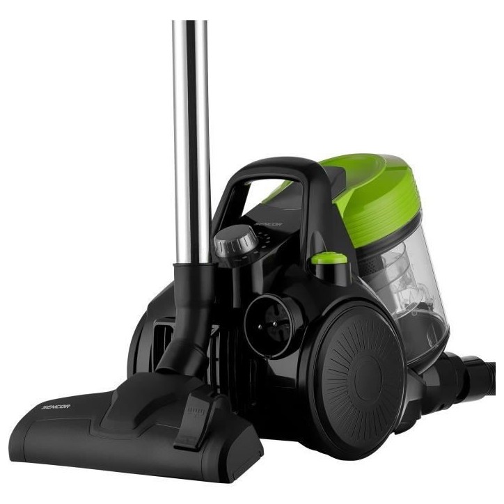Aspirateur traineau sans sac - SENCOR SVC 1025GR - 700 W - 78 dB - 2 L - Noir / Vert