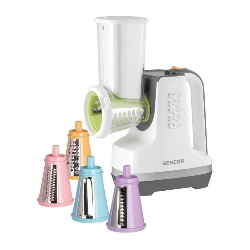 Découpe légumes et sorbétiere - SENCOR - SSG 4500WH - 150 W - 6 acc