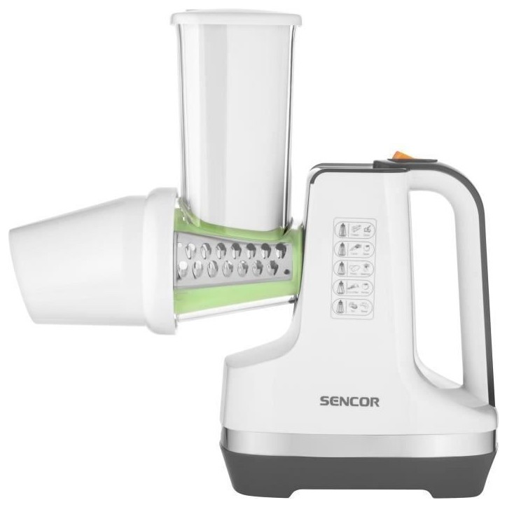 Découpe légumes et sorbétiere - SENCOR - SSG 4500WH - 150 W - 6 accessoires - Blanc