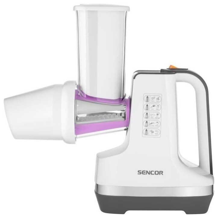 Découpe légumes et sorbétiere - SENCOR - SSG 4500WH - 150 W - 6 accessoires - Blanc