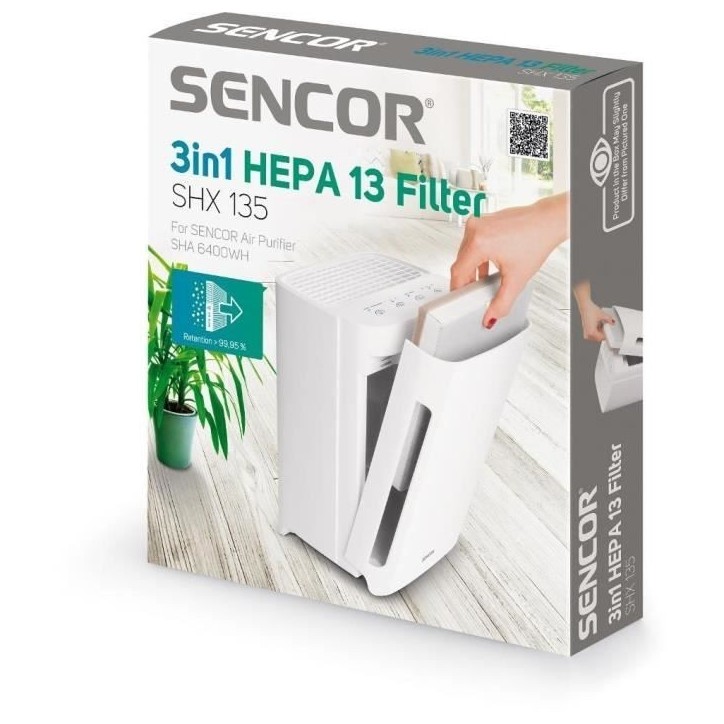 Filtre HEPA 13 pour SHA 6400WH - Sencor - SHX 135 Filtre HEPA 13 pour SHA 6400WH - Sencor - SHX 135