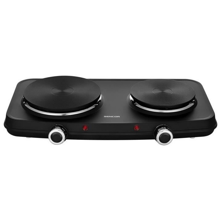 Plaque de cuisson électrique - SENCOR - SCP 2254BK-EUE4 - 2500 W - 2 foyers - Noir