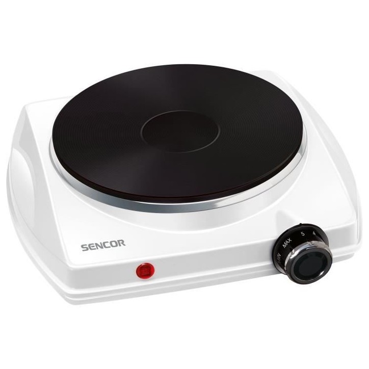 Plaque de cuisson électrique - SENCOR - SCP 1503WH-EUE4 - 1500 W - 1 foyer - Blanc