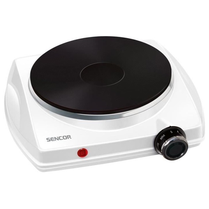 Plaque de cuisson électrique - SENCOR - SCP 1503WH-EUE4 - 1500 W - 1 foyer - Blanc