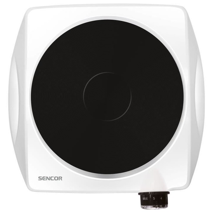 Plaque de cuisson électrique - SENCOR - SCP 1503WH-EUE4 - 1500 W - 1 foyer - Blanc