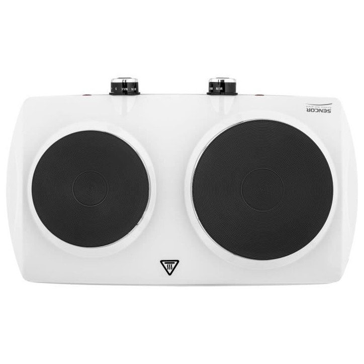 Plaque de cuisson électrique - SENCOR - SCP 2253WH-EUE4 - 2500 W - 2 foyers - Blanc