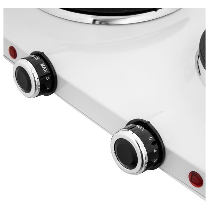 Plaque de cuisson électrique - SENCOR - SCP 2253WH-EUE4 - 2500 W - 2 foyers - Blanc