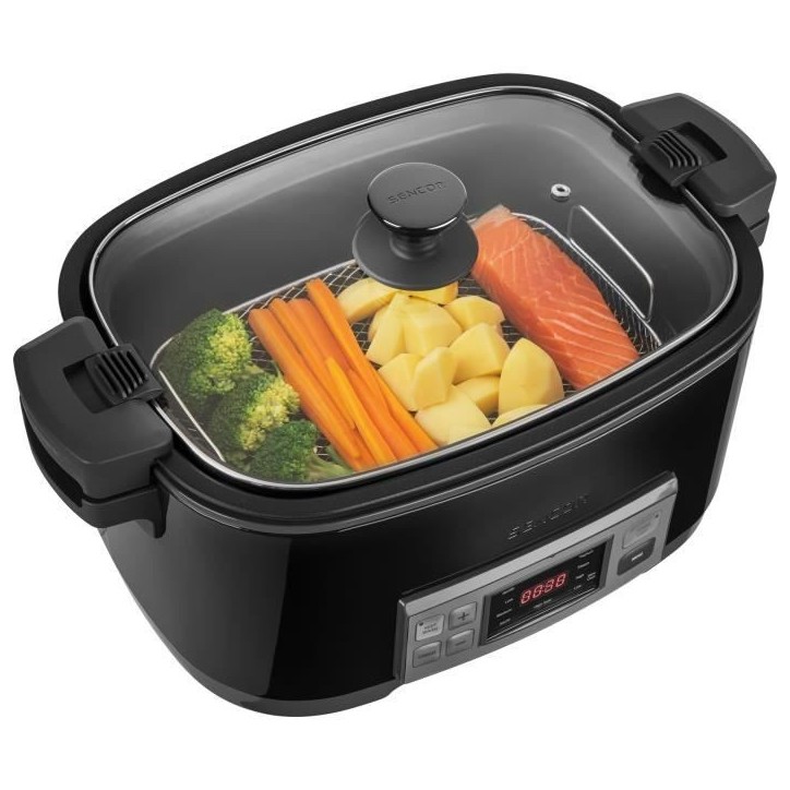 Mijoteuse - SENCOR - SPR-5508BK - 1350 W - 6 L - Noir Mijoteuse - SENCOR - SPR-5508BK - 1350 W - 6 L - Noir