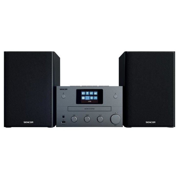 Micro-chaîne hi-fi - SENCOR - SMC 5700WDB - 100 W - Noir
