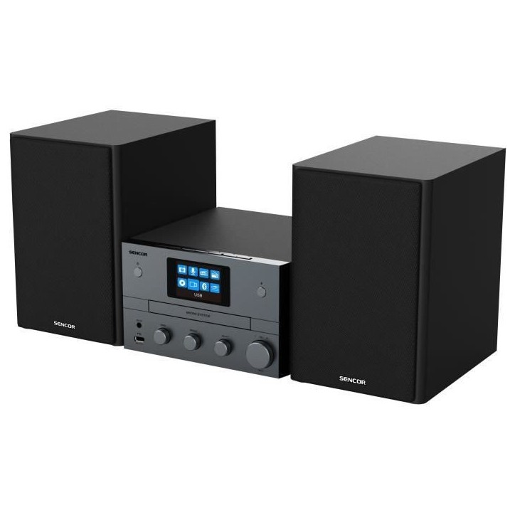 Micro-chaîne hi-fi - SENCOR - SMC 5700WDB - 100 W - Noir
