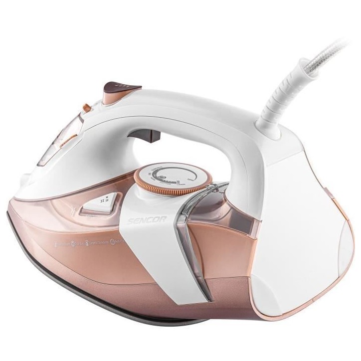 Fer a vapeur - SENCOR - SSI 8300RS - 3200 W - 350 ml - 45 g/min - Blanc / Rose