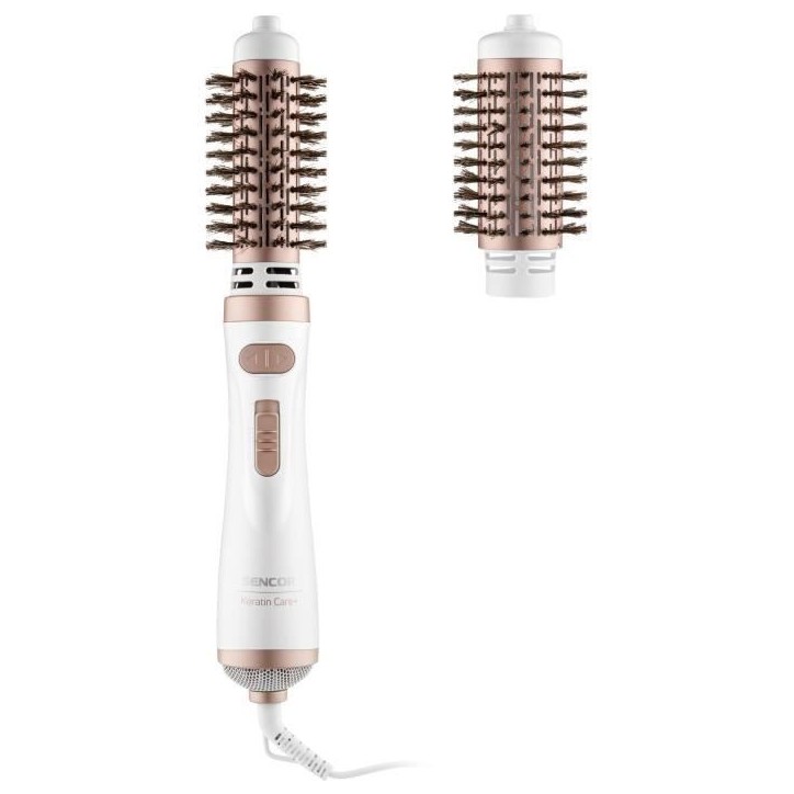 Brosse a air chaud - SENCOR - SHS 0910GD - 1000 W - Rotation automatique - Or / Blanc Brosse a air chaud - SENCOR - SHS 0910GD - 1000 W - Rotation automatique - Or / Blanc