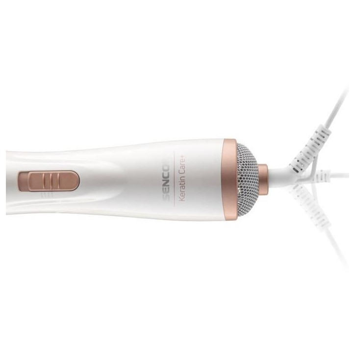 Brosse a air chaud - SENCOR - SHS 0910GD - 1000 W - Rotation automatique - Or / Blanc Brosse a air chaud - SENCOR - SHS 0910GD - 1000 W - Rotation automatique - Or / Blanc