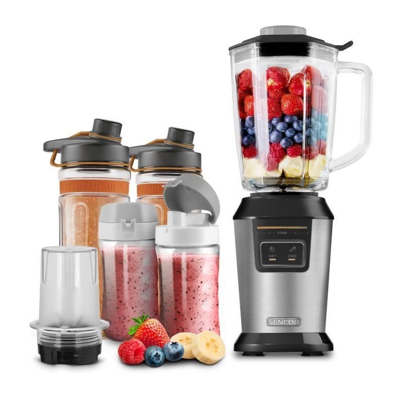 Blender smoothie - SENCOR - SBL 7570SS - 800 W - Argent Blender smoothie - SENCOR - SBL 7570SS - 800 W - Argent