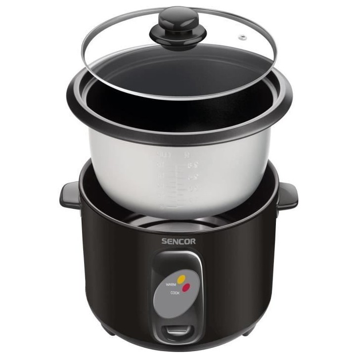 Cuiseur a riz - SENCOR - SRM 1001BK - 400 W - 1 L - Noir Cuiseur a riz - SENCOR - SRM 1001BK - 400 W - 1 L - Noir