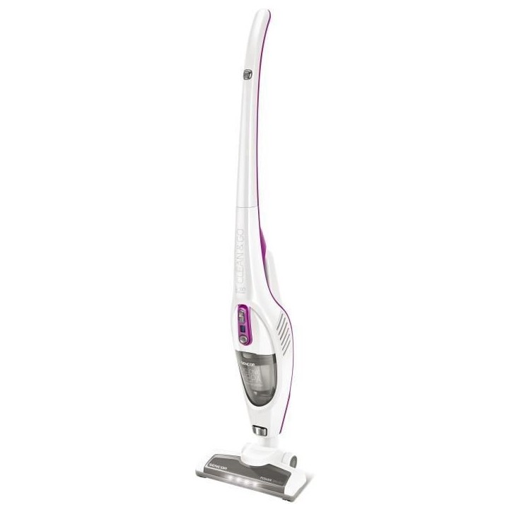 Aspirateur balai sans fil 2-en-1 - SENCOR - SVC 7814VT - 110 W - 76 dB - 0,5 L - Blanc / Violet