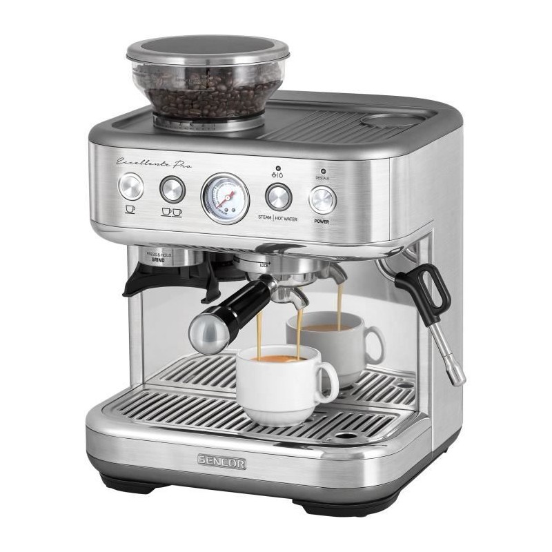 Machine a expresso - SENCOR - SES 6010SS - 15 bars - Broyeur a café - Machine a expresso - SENCOR - SES 6010SS - 15 bars - Broyeur a café -