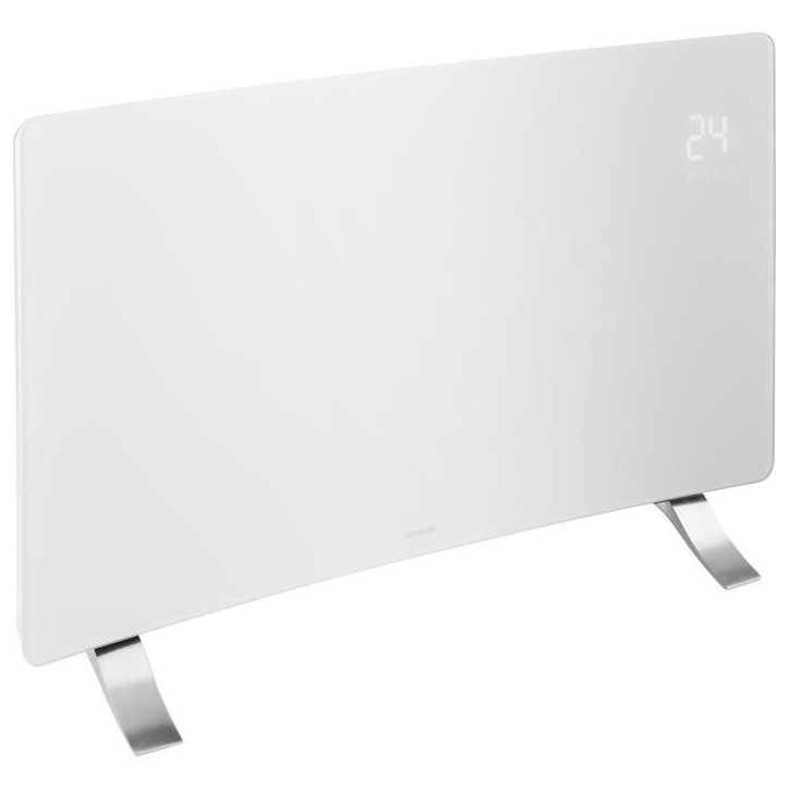 Radiateur intelligent Wi-Fi en verre - SENCOR - SCF 4740WH - 2400 W - 2 niveaux - Thermostat - Blanc