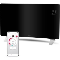 Radiateur intelligent Wi-Fi en verre - SENCOR - SCF 4741BK - 2400 W -