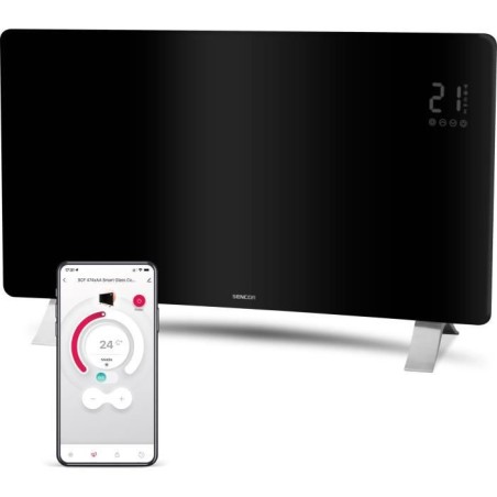 Radiateur intelligent Wi-Fi en verre - SENCOR - SCF 4741BK - 2400 W -