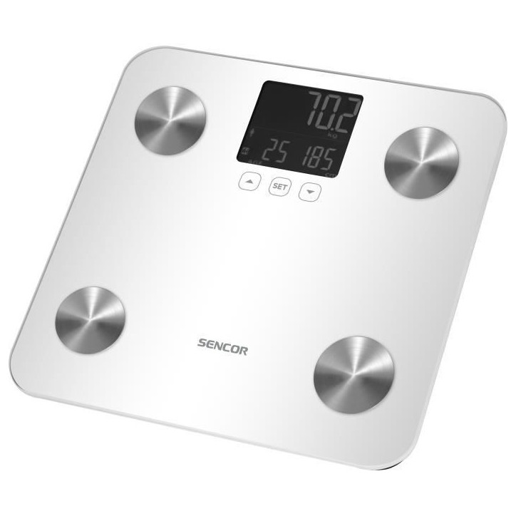 Balance pese-personne - SENCOR - SBS 6025WH - Ecran LCD - Blanc