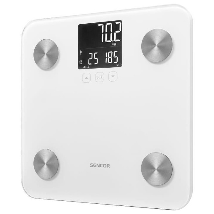 Balance pese-personne - SENCOR - SBS 6025WH - Ecran LCD - Blanc