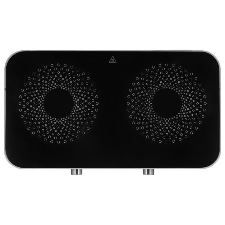 Plaque de cuisson infrarouge - SENCOR - SCP 2803BK SmoothCook - 3500 W - 2 foyers vitrocéramique - Noir